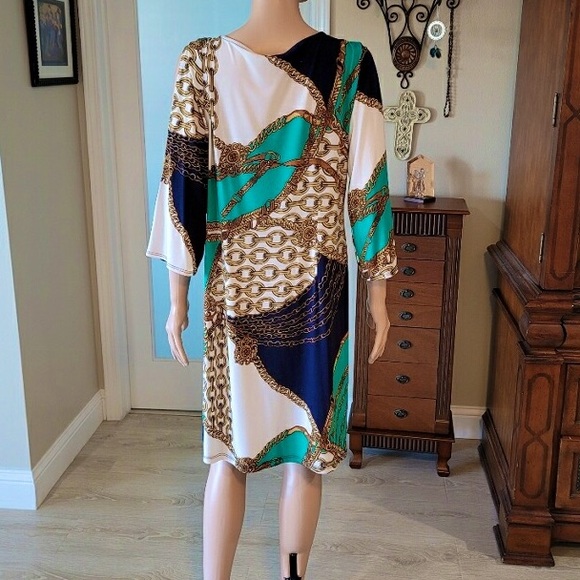 Multicolored Flowing Dress - Picture 1 of 3